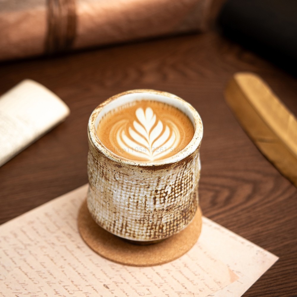 Coffee Tea Latte - ヴィンテージ日本製陶器コーヒーマグ クリエイティブラテカップ プレミアムミニマリストティーカップ 軽贅沢なアフタヌーンティーギフト