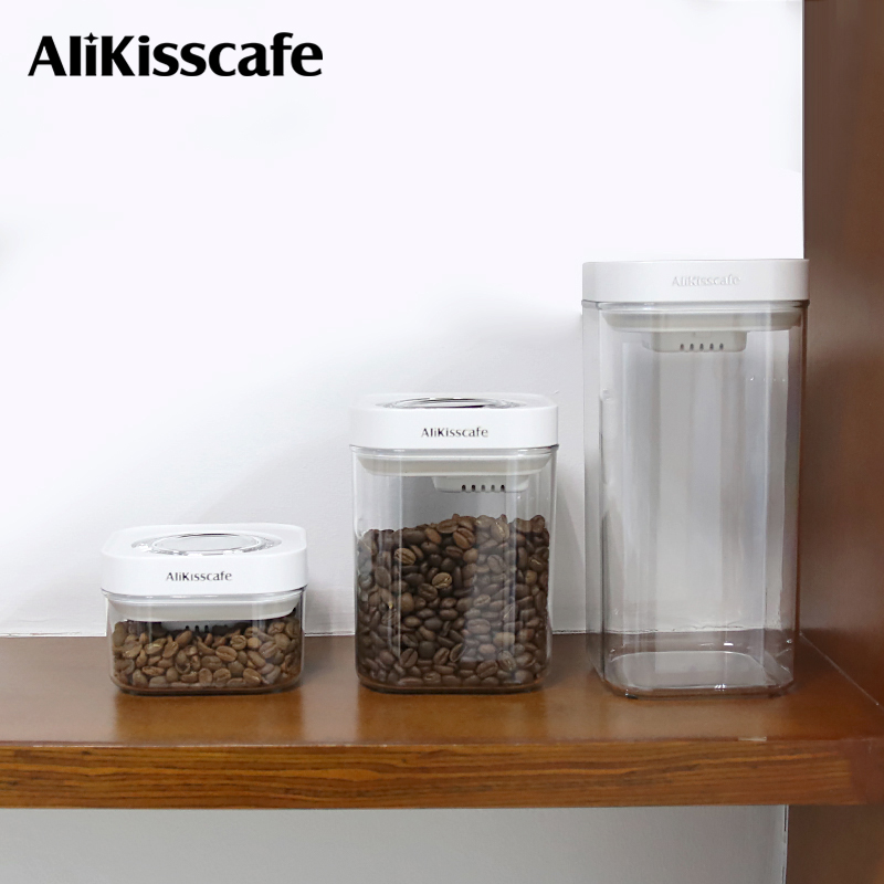 Coffee Tea Containers - AliKisscafe コーヒー豆保存容器真空密閉タンクジャーティー缶エスプレッソマシンアクセサリーキッチンバリスタツール