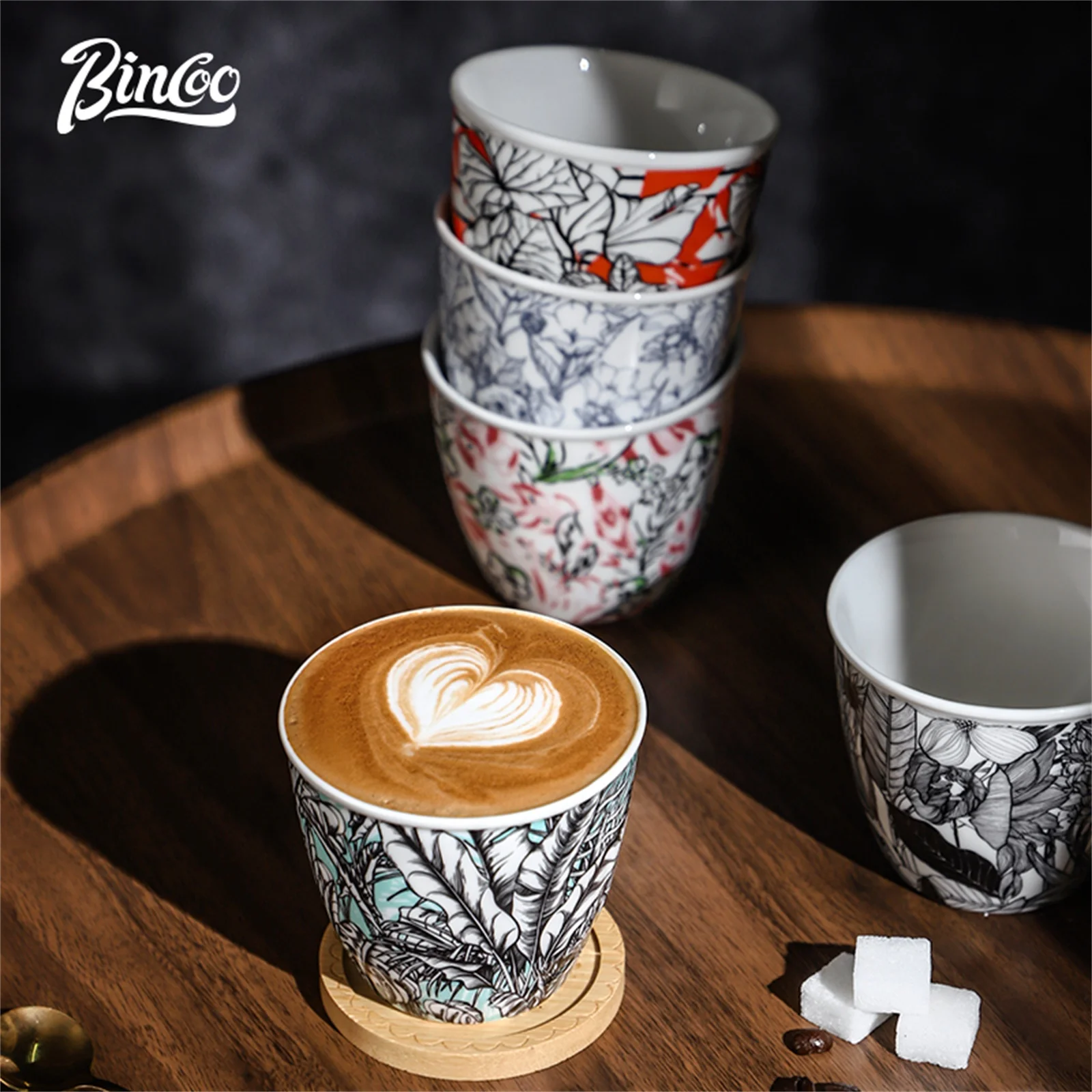 BINCOO セラミックコーヒーカップ クリエイティブジャン - Coffee Tea Latte のレビューと価格