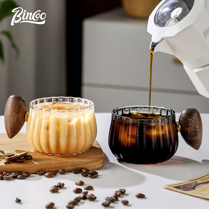 シリコンコーヒーマグ,耐熱性,ガラス,木製ハンドル付き,高炭 - Coffee Tea Latte のレビューと価格
