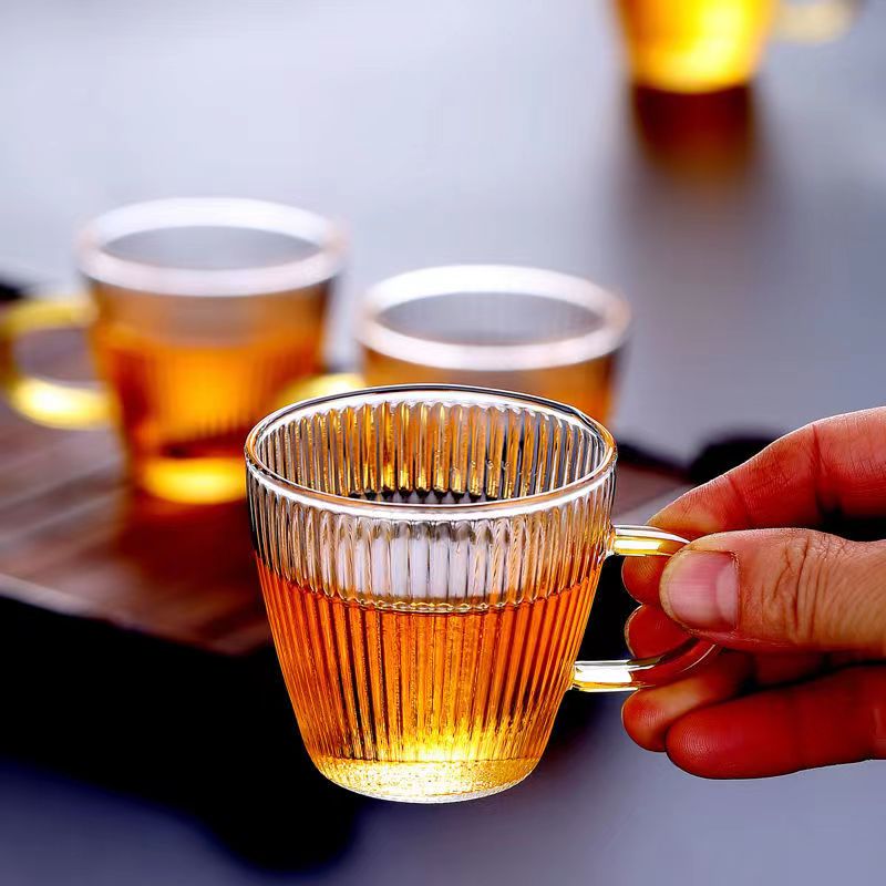 ガラスカップ,お茶,コーヒー,お茶,水用の小さなカップ型カッ - Tea Coffee Pot Set のレビューと価格