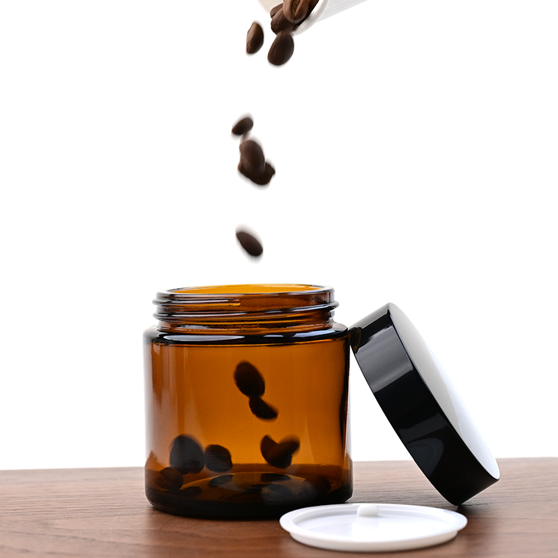ポータブルコーヒー豆保存ガラス瓶 130 ミリリットル防塵防 - Coffee Tea Containers のレビューと価格