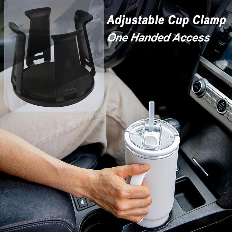 車用ブラックカップホルダー灰皿アロマセラピー浄化器コーヒーカ - Coffee Tea Holder のレビューと価格