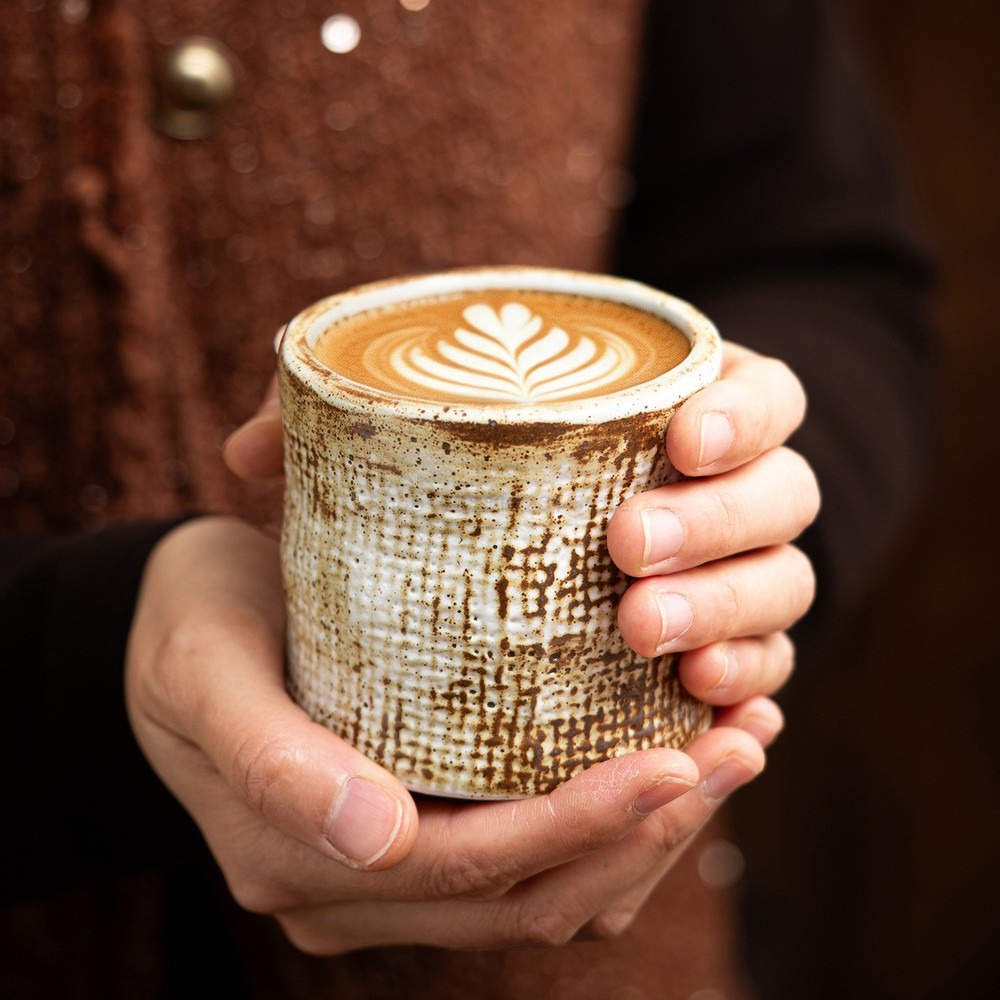 ヴィンテージ日本製陶器コーヒーマグ クリエイティブラテカップ - Coffee Tea Latte のレビューと価格