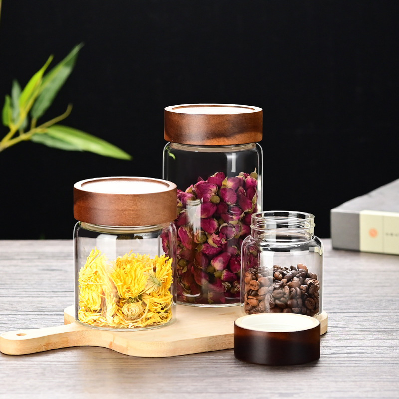 コーヒー豆保存容器チューブディスプレイラックティーボトルガラ - Coffee Tea Containers のレビューと価格