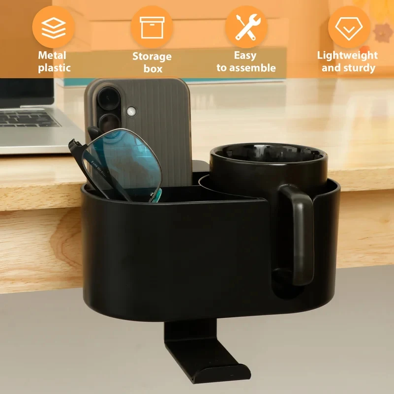 4 in 1デスクカップホルダー、ヘッドホンハンガー、ユニバ - Coffee Tea Holder のレビューと価格