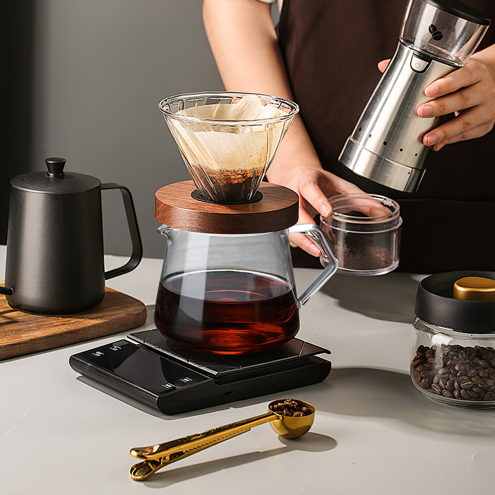 1個入り 650ml 高透明ガラスケトル 温冷飲料用 コーヒ - Coffee Tea Drinks のレビューと価格