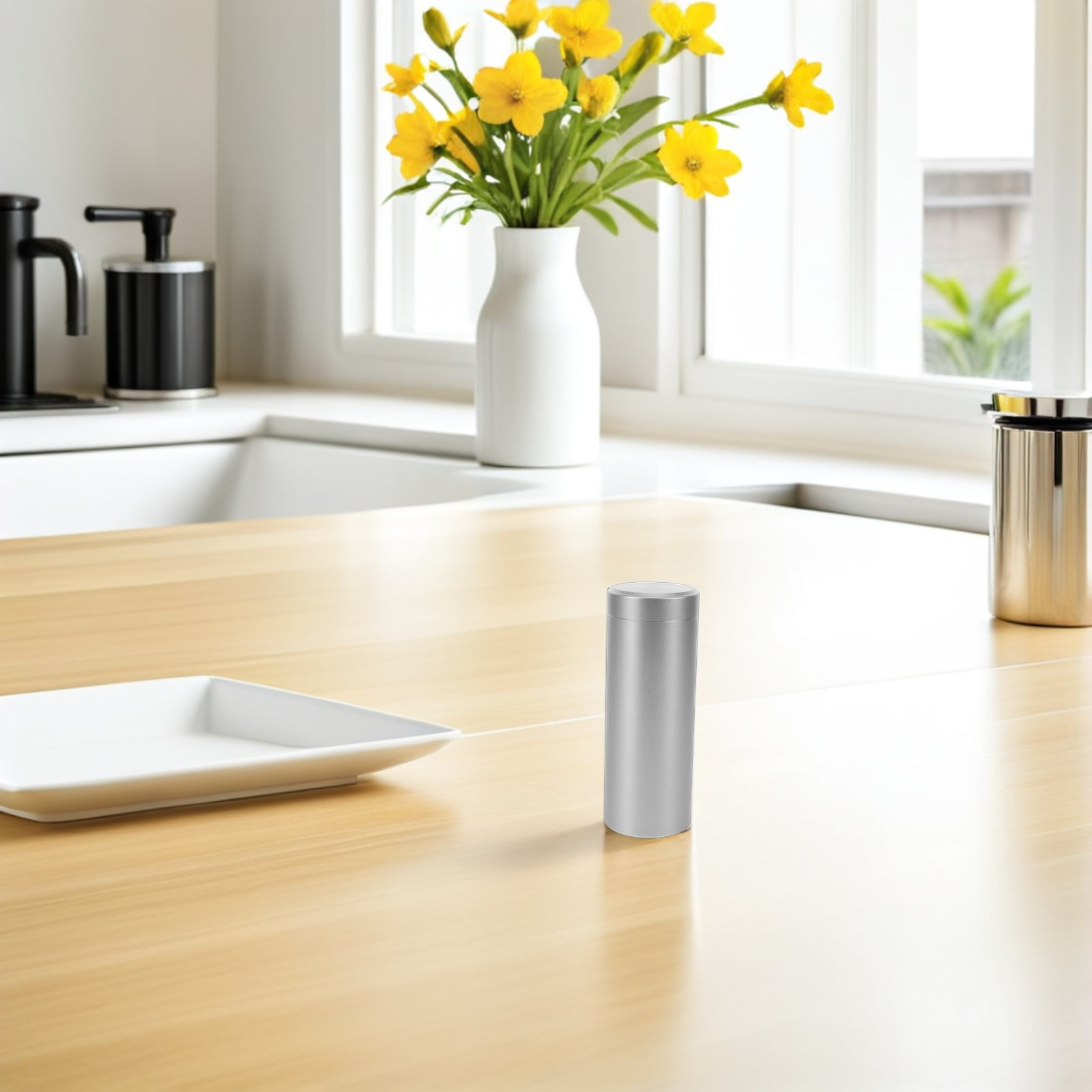 アルミ合金製丸型密閉茶筒 金属製保存容器 茶葉、抹茶、コーヒ - Coffee Tea Containers のレビューと価格