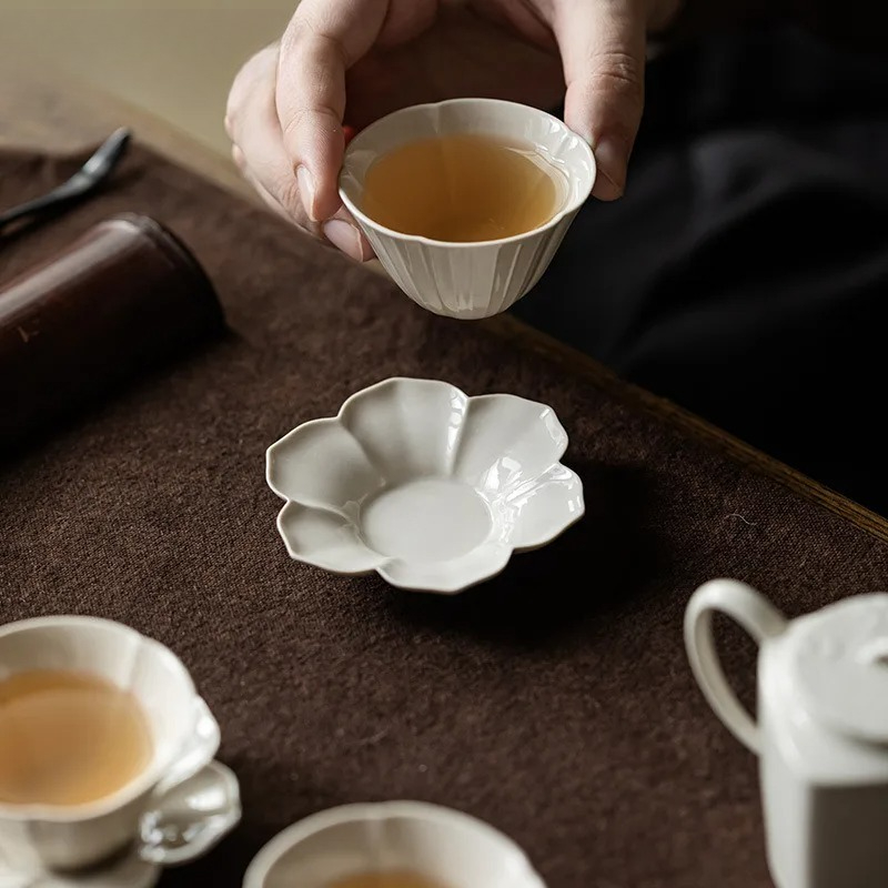 植物灰ひまわりコースター高級コーヒーカップ用ベース家庭用断熱 - Tea Coffee Pot Set のレビューと価格
