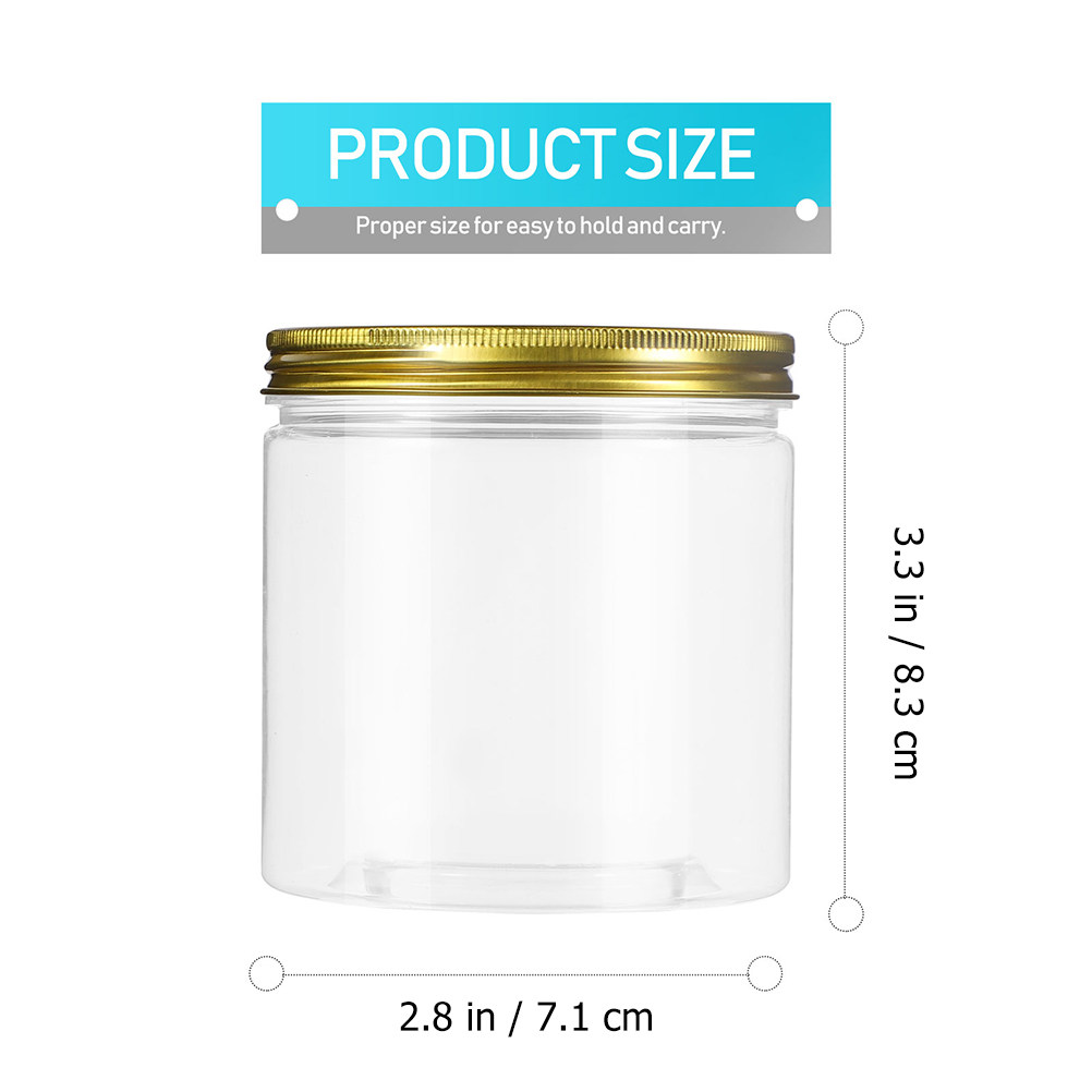 20個入りプラスチック製保存瓶 透明広口ジャー ツイスト蓋付 - Coffee Tea Containers のレビューと価格