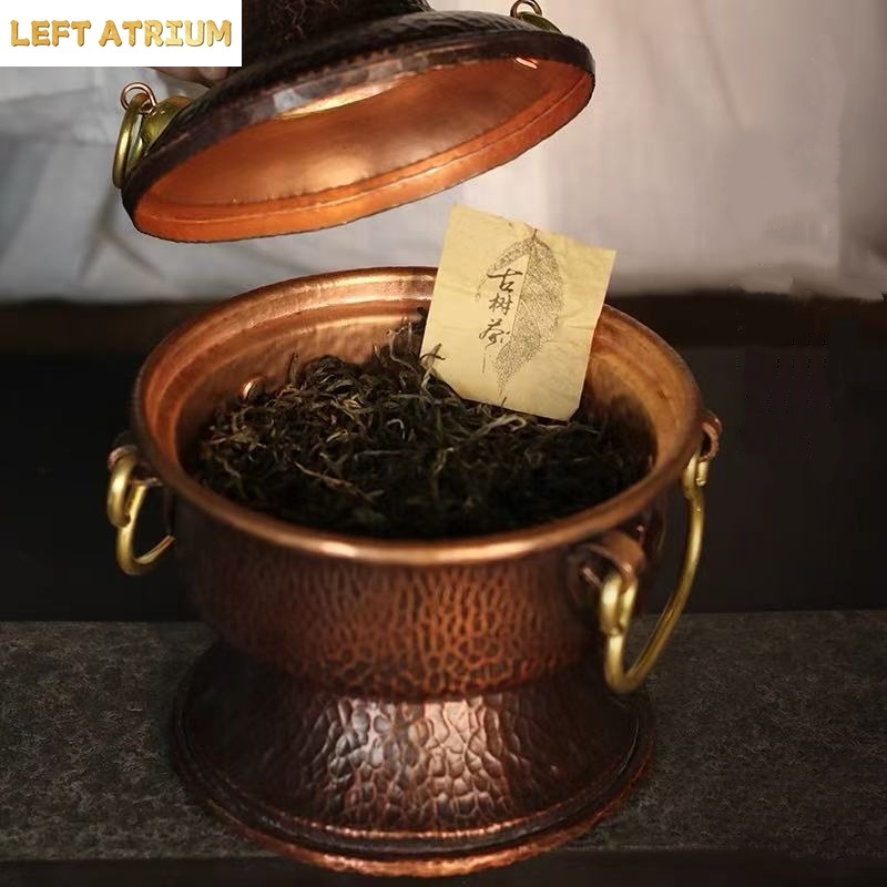 多機能純銅製ホットポット手作り花瓶葉っぱコーヒー豆容器香炉茶 - Coffee Tea Containers のレビューと価格