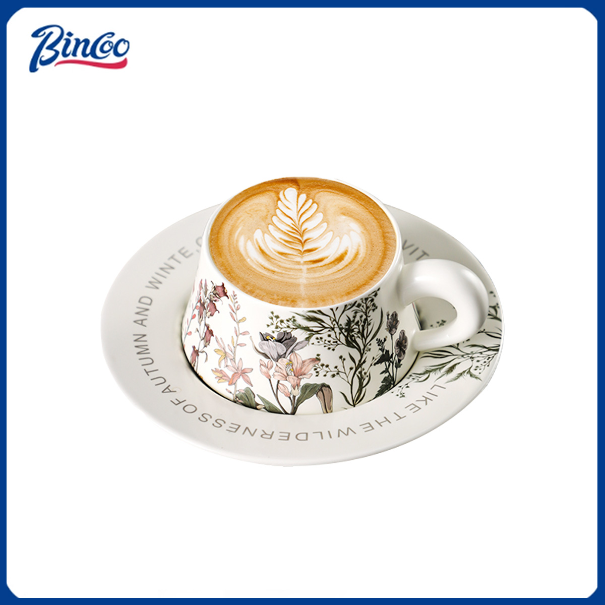 BINCOO 260ml セラミックコーヒーカップ＆ソーサー - Coffee Tea Latte のレビューと価格