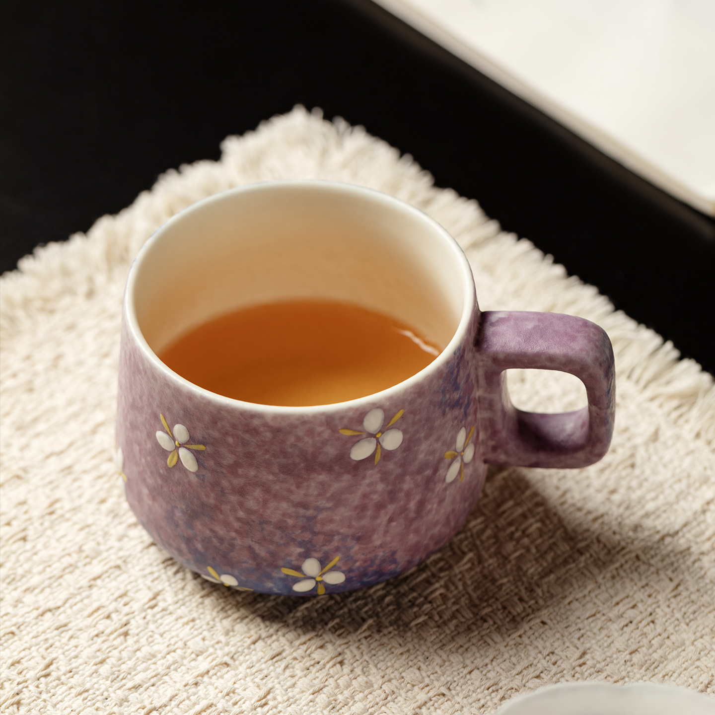グラデーション手描きセラミックマグカップ クリエイティブなラ - Coffee Tea Latte のレビューと価格