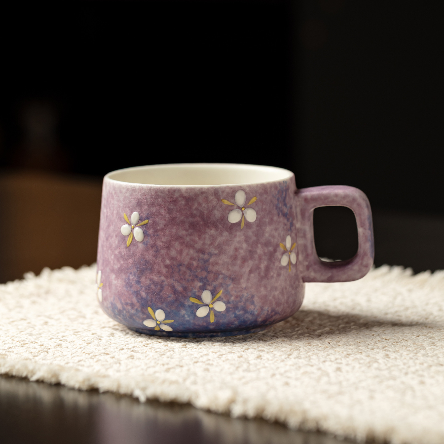 グラデーション手描きセラミックマグカップ クリエイティブなラ - Coffee Tea Latte のレビューと価格