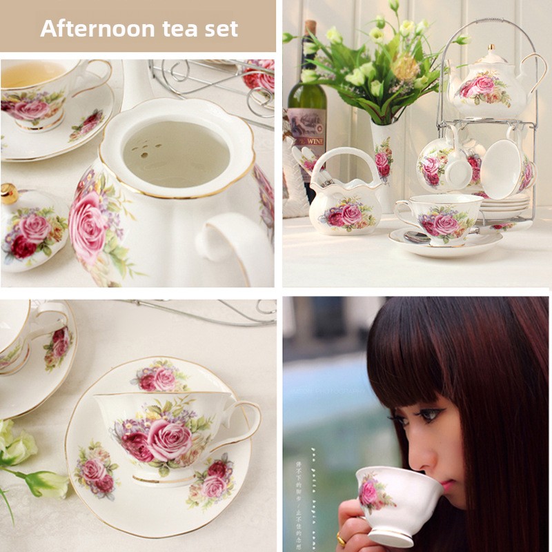 セラミックコーヒーセット ヨーロピアンカップセット ブリティ - Tea Coffee Pot Set のレビューと価格