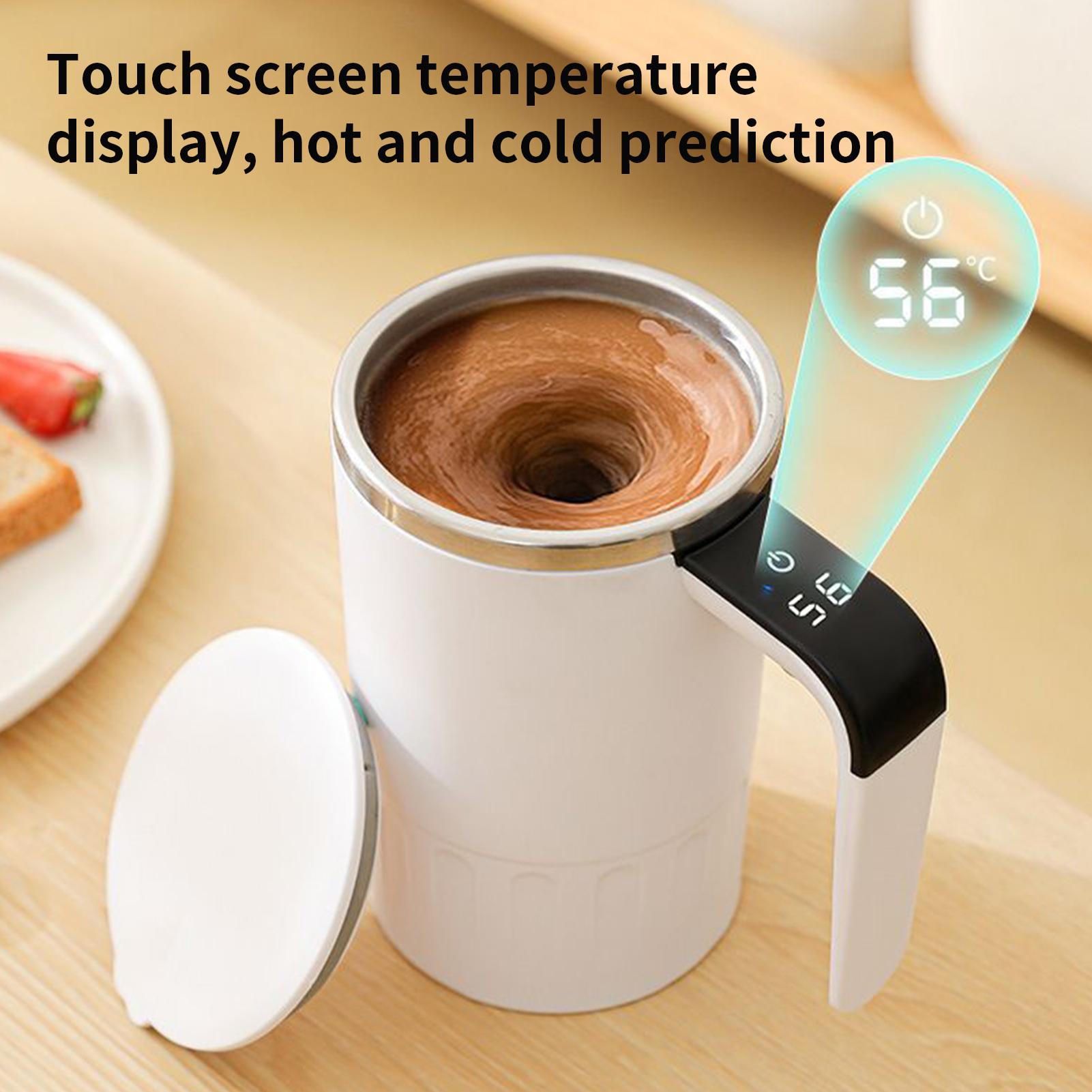 自動攪拌コーヒーマグ 充電式 蓋付き 380ml 自動攪拌マ - Coffee Tea Drinks のレビューと価格